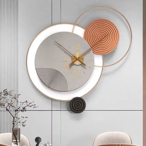 DECORATIVE CLOCK - MODERN SPIRAL INVASION