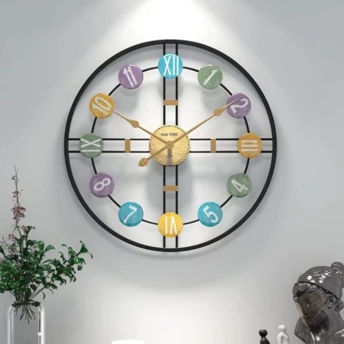 Metal Round Vintage Wall Clock