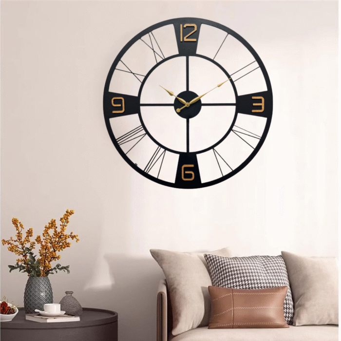 Vintage Metal Wall Clock