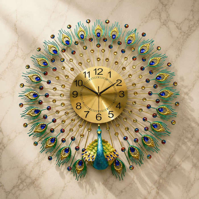 Peacock Art Wall Clock 1