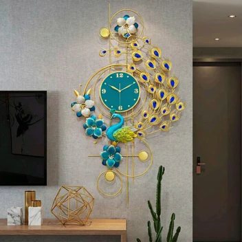 Peacock Art Wall Clock